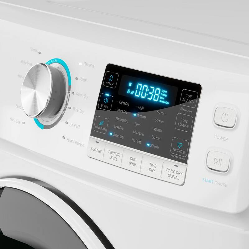 8 cu. ft. Vented Electric Dryer in White