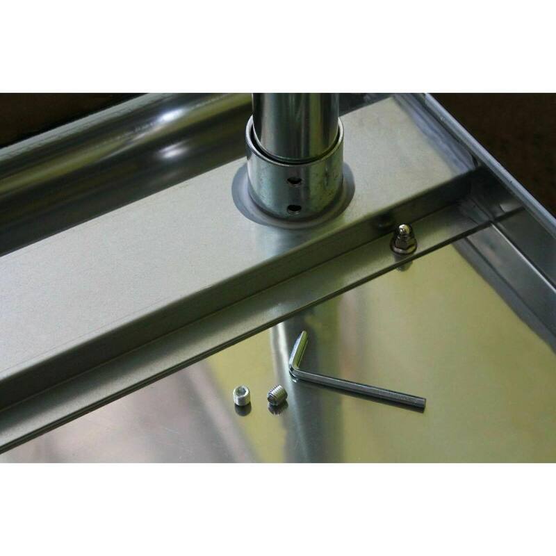 18 in. x 84 in. Stainless Steel Kitchen Utility Table with Adjustable Bottom Shelf