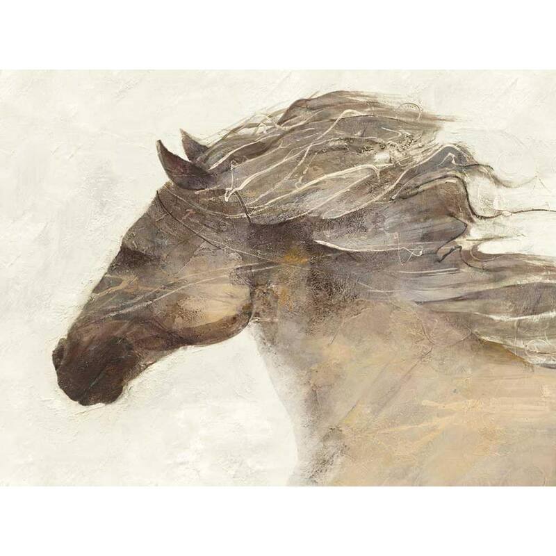 54 in. x 72 in. Into the Wind Ivory by Albena Hristova Printed Framed Canvas Wall Art