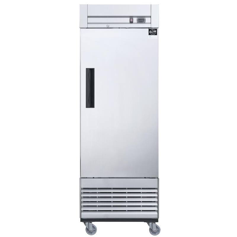 17.7 cu. ft. Auto-Defrost Commercial Upright Reach-in Freezer in Stainless Steel