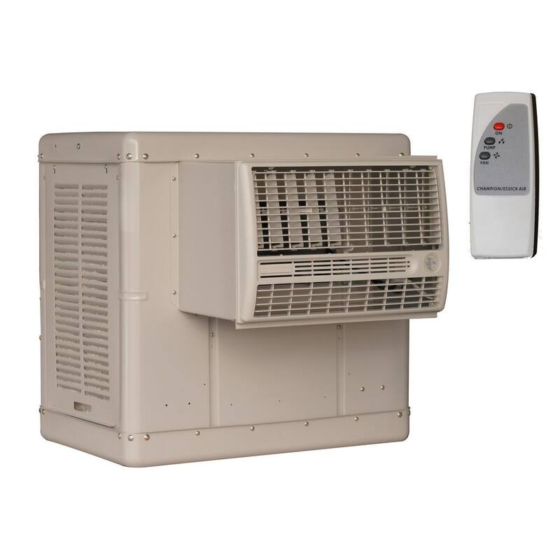 3300 CFM 2-Speed Window Evaporative Cooler for 900 sq. ft. with Motor and Remote Control