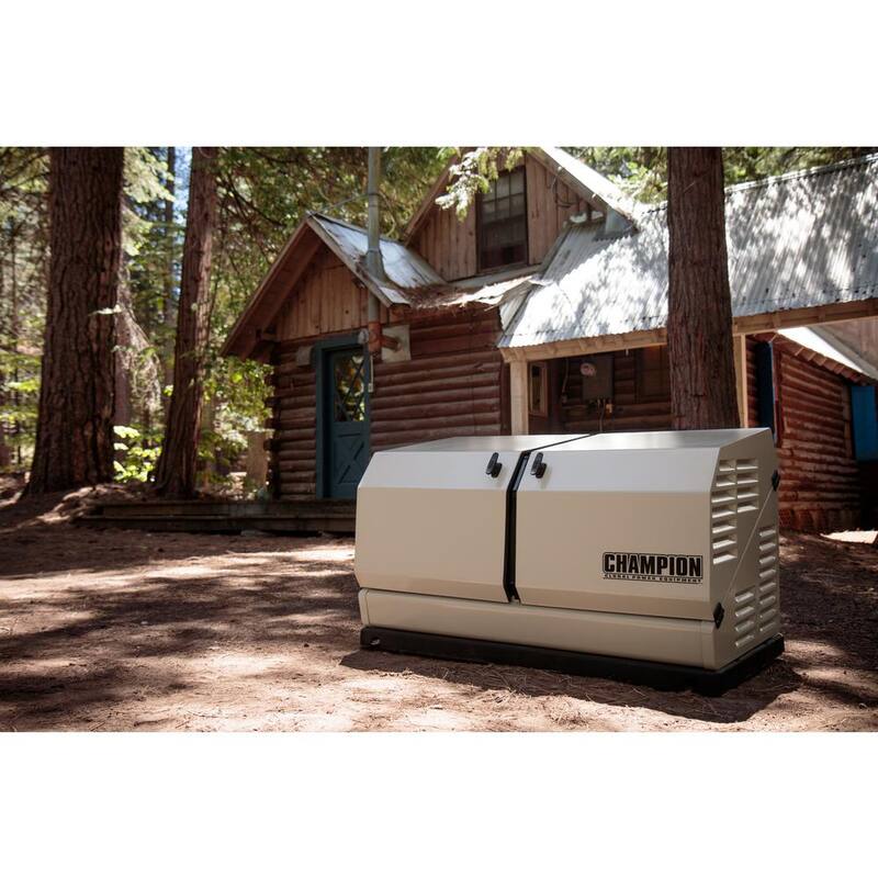 12500-Watt Air Cooled Automatic Home Standby Generator with 100 Amp 14 Circuit Transfer Switch