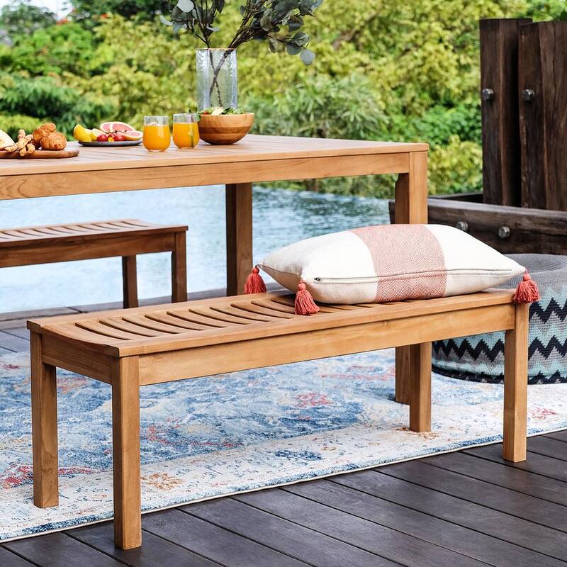 3-Piece Abbington Teak Wood Outdoor Picnic Dining Set