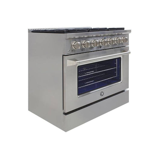 36 in. 5.2 cu. ft. Gas Range in Stainless Steel