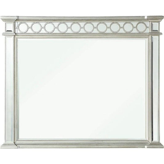 52 in. W x 42 in. H Rectangle Glass Frame Silver Mirror