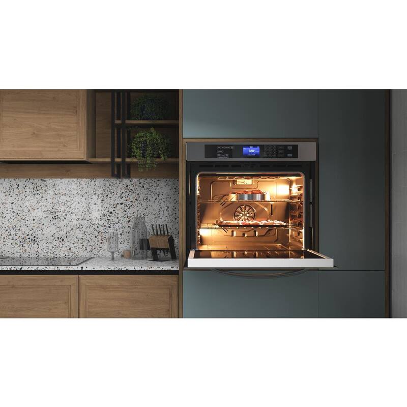 30 in. Single Electric Wall Oven With Rapid Convection and Self-Cleaning in Stainless Steel