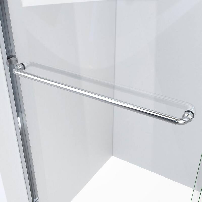 Alliance Pro LT 56 in. - 60 in. x 70-3/8 in. Semi-Frameless Sliding Shower Door in Chrome